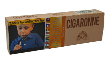Cigaronne [ Black Tea ] Cigarettes,10Box/20 200 Herbal Cigarettes