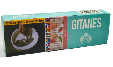Gitanes [ Peach ] Cigarettes,10Box/20 200 Herbal Cigarettes