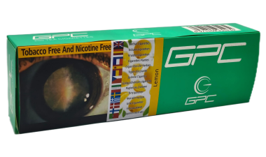 Gpc [ Lemon ] Cigarettes,10Box/20 200 Herbal Cigarettes