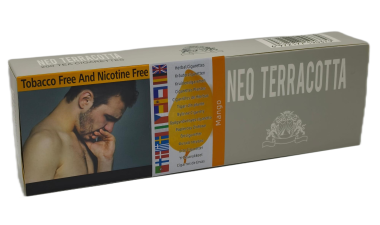Neo Terracotta [ Mango ] Cigarettes,10Box/20 200 Herbal Cigarettes