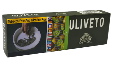 Uliveto [ Kiwi ] Cigarettes,10Box/20 200 Herbal Cigarettes